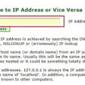 Chuyển đổi Host/Domain Name thành địa chỉ IP và ngược lại