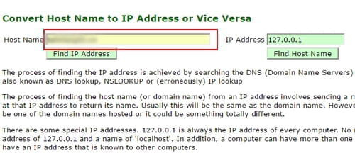 Chuyển đổi Host/Domain Name thành địa chỉ IP và ngược lại
