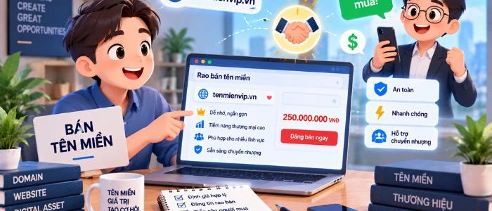Cách bán tên miền: quy trình 7 bước từ định giá đến nhận tiền an toàn